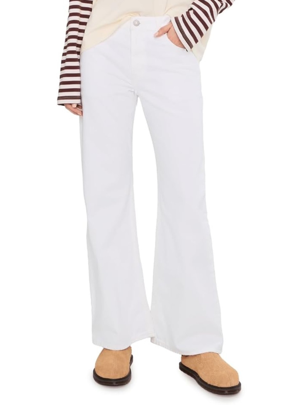 NWT Levi Loose Boot Mid Rise Jean White Size 30x31 & Size 30x33